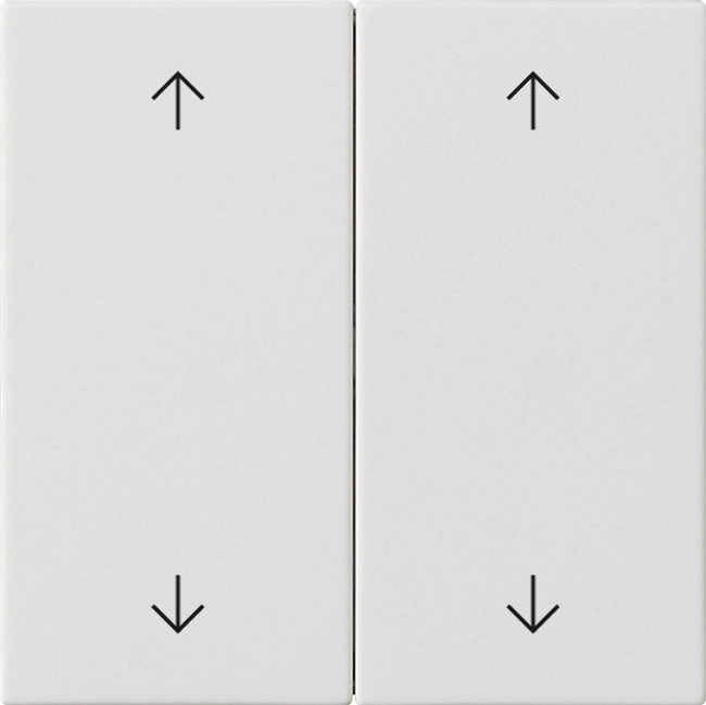 Wip 2-voudig met pijlsymbolen zuiver wit mat (538727)