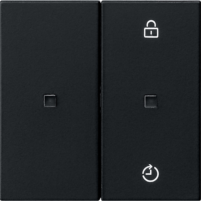 eNet draadloos bedieningselement-opzetstuk Memory zwart mat (5493005)