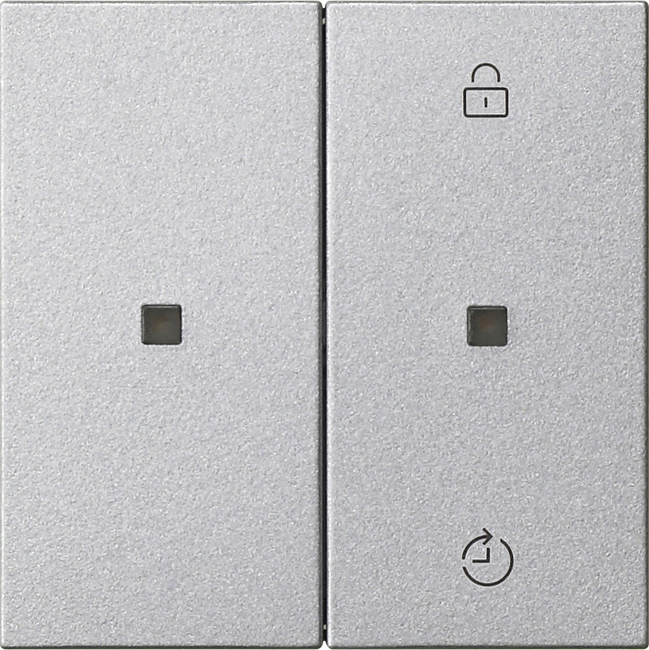 eNet draadloos bedieningselement-opzetstuk Memory kleur aluminium (549326)