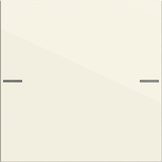 Wippenset 1-voudig voor tastsensor 4.55 cremé wit glanzend (575101)