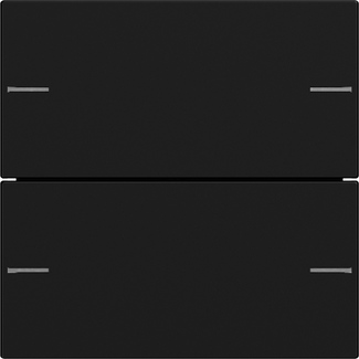 Wippenset 2-voudig voor tastsensor 4.55 zwart mat (5752005)