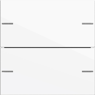 Wippenset 2-voudig voor tastsensor 4.55 zuiver wit glanzend (575203)