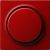 Gira 065043 Afdekking met knop voor dimmer en elektronische potentiometer s-color rood