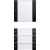 Gira 2134005 Wippenset 4-voudig (1+3) met tekstkader systeem 55 zwart mat