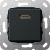 Gira 566910 Basiselement HDMI 2.0a + HDR Koppeling zwart mat
