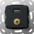 Gira 568610 Basiselement USB 3.0 Type A en mini-jack 3,5 mm Koppeling, USB, verloopkabel, mini-jack zwart mat
