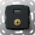 Gira 568710 Basiselement USB 3.0 Type A en mini-jack 3,5 mm Verloopkabel zwart mat