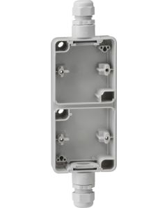 Gira 008235 Montageplaat voor kliksysteem 2-voudig voor dubbele wandcontactdoos opbouw grijs