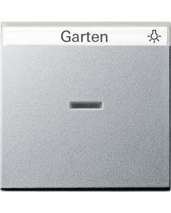 Gira 067026 Wip met controlevenster en tekstkader systeem 55 kleur aluminium