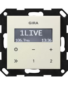 Gira 228401 Inbouwradio RDS systeem 55 creme wit glanzend