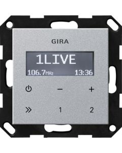 Gira 228426 Inbouwradio RDS systeem 55 kleur aluminium