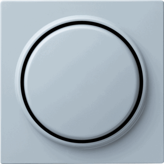 Gira 065042 Afdekking met knop voor dimmer en elektronische potentiometer s-color grijs