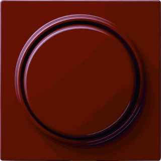 Gira 065043 Afdekking met knop voor dimmer en elektronische potentiometer s-color rood
